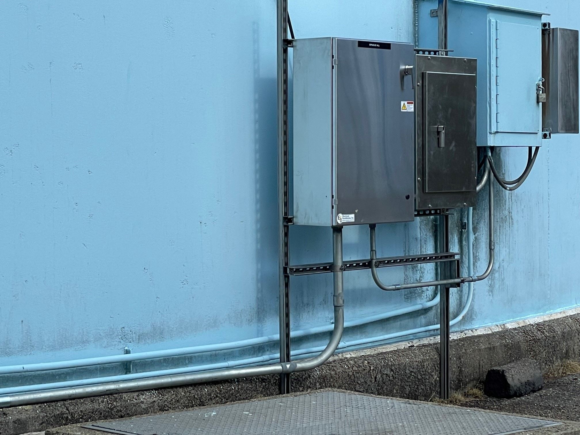 Electric Control Panels, Junction Box and Conduit at Sprague Hill Storage Tank